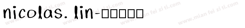 nicolas. lin字体转换